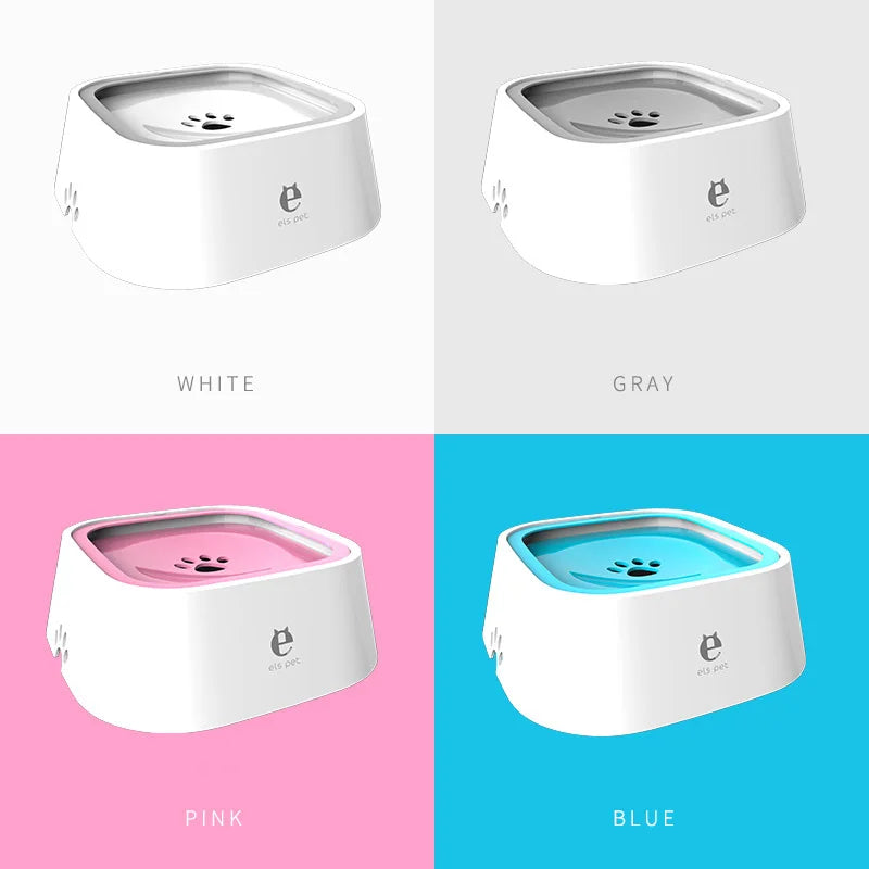 Dog Water Bowl Splash Proof Anti Spill Slow Feeder Dish Cat Water Bowl No Slip Dispenser Drinking for Dog Cat Portable Pet Bowl