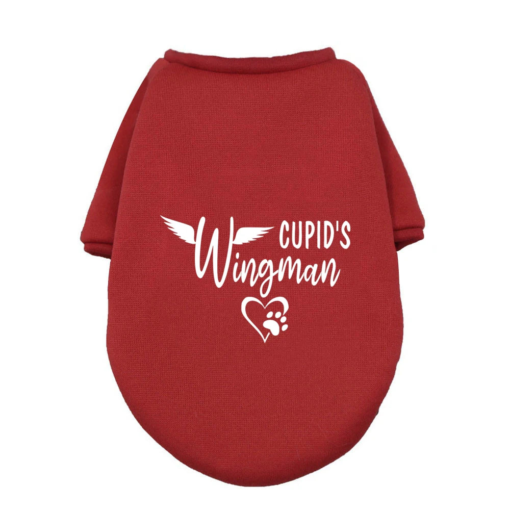 My Mom Is My Valentine Ptint Pet Dog Clothes Valentines Dogs Hoodie Sweater Valentine's Day Dog Gifts Ropa Para Bulldog Ingles