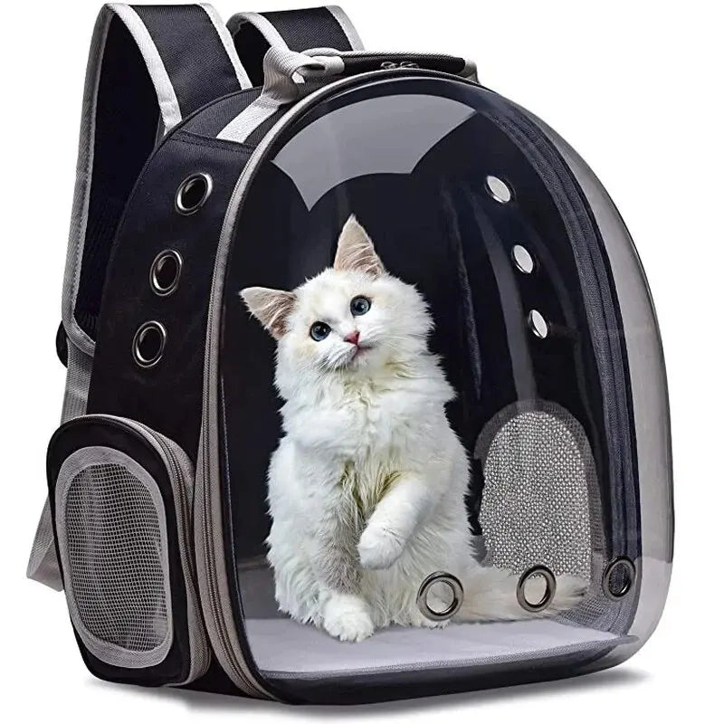 Astronaut Transparent Cat Carrier Backpack| Transparent Capsule Bag| Breathable Pet Travel Bag