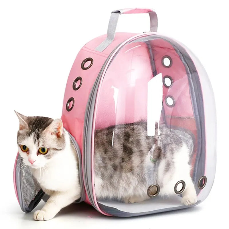 Astronaut Transparent Cat Carrier Backpack| Transparent Capsule Bag| Breathable Pet Travel Bag