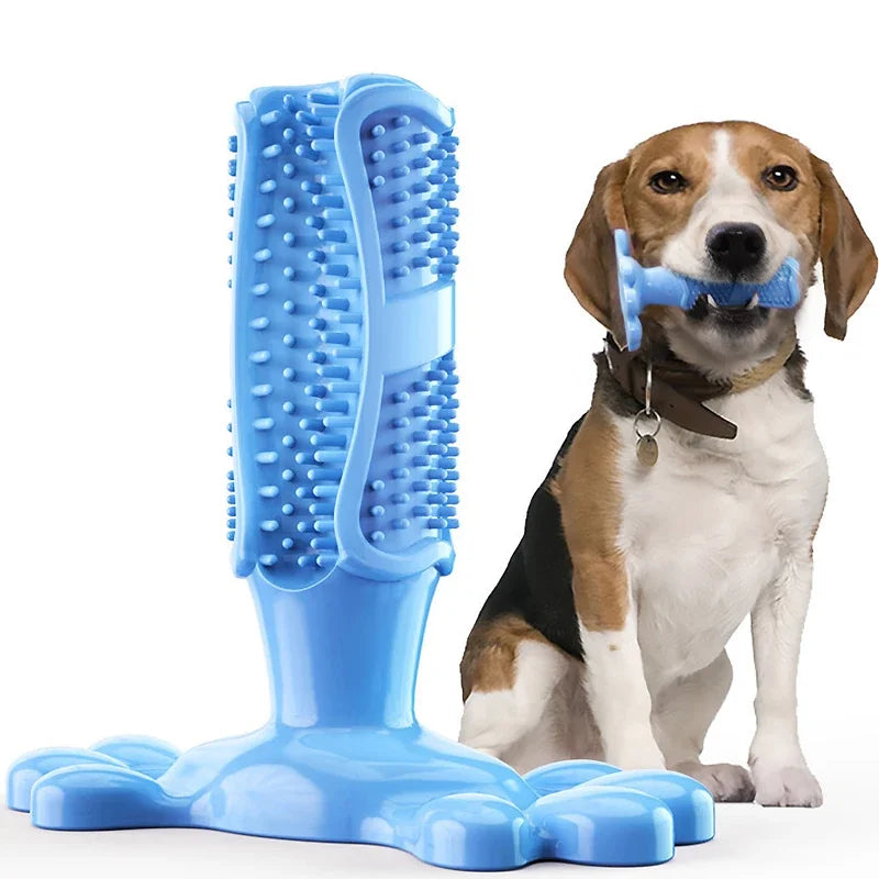 Chewable Dog Toy: Teeth-cleaning gum toy for large breeds, reduces bad breath and promotes oral hygiene.