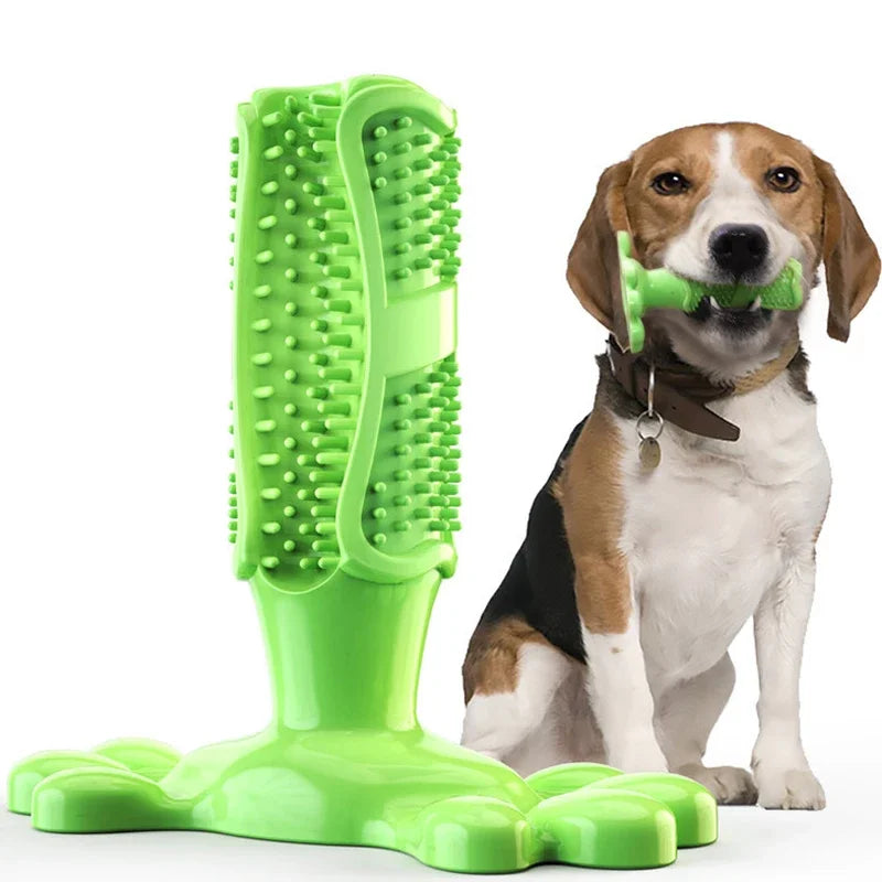 Chewable Dog Toy: Teeth-cleaning gum toy for large breeds, reduces bad breath and promotes oral hygiene.