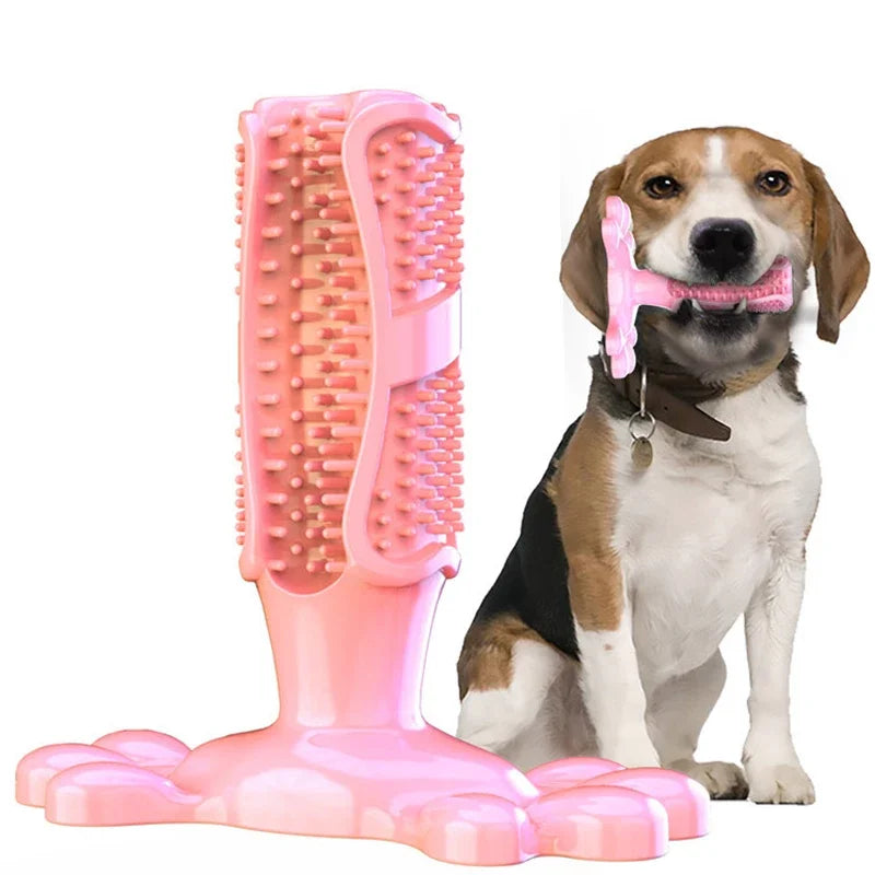 Chewable Dog Toy: Teeth-cleaning gum toy for large breeds, reduces bad breath and promotes oral hygiene.