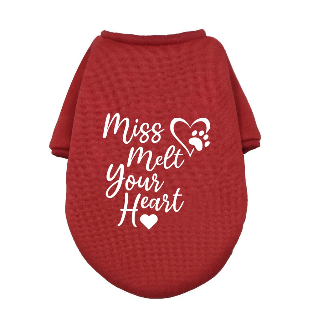 My Mom Is My Valentine Ptint Pet Dog Clothes Valentines Dogs Hoodie Sweater Valentine's Day Dog Gifts Ropa Para Bulldog Ingles